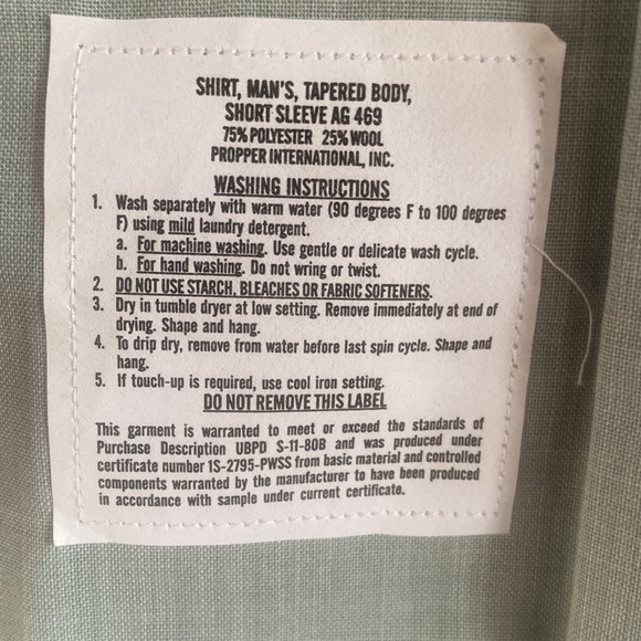 Propper US Army class A short sleeved shirt - Picture 4 of 7